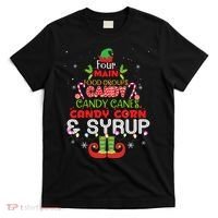 Four Main Food Groups Elf Buddy Christmas Pajama  T-Shirt thumb 0