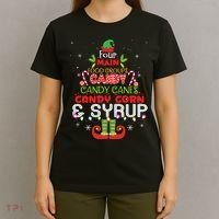 Four Main Food Groups Elf Buddy Christmas Pajama  T-Shirt thumb 4