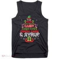 Four Main Food Groups Elf Buddy Christmas Pajama  Tank Top thumb 0