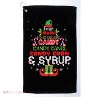 Four Main Food Groups Elf Buddy Christmas Pajama  Golf Towel thumb 0