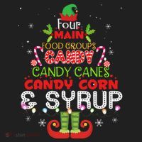 Four Main Food Groups Elf Buddy Christmas Pajama  Golf Towel thumb 3