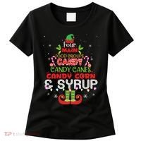 Four Main Food Groups Elf Buddy Christmas Pajama  Women's T-Shirt thumb 0