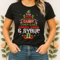 Four Main Food Groups Elf Buddy Christmas Pajama  Women's T-Shirt thumb 2