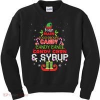 Four Main Food Groups Elf Buddy Christmas Pajama  Kids Sweatshirt thumb 0