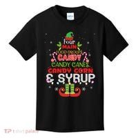 Four Main Food Groups Elf Buddy Christmas Pajama  Kids T-Shirt thumb 0