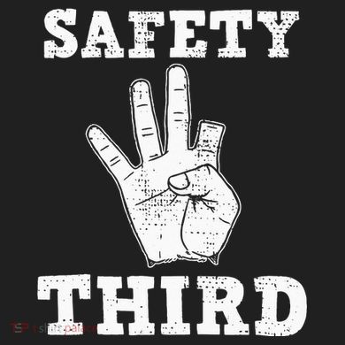 Funny Missing Finger Safety Third Fireworks July 4th Joke Comfort Colors T-Shirt