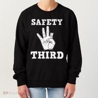Funny Missing Finger Safety Third Fireworks July 4th Joke Women's Sweatshirt thumb 0