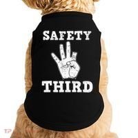 Funny Missing Finger Safety Third Fireworks July 4th Joke Doggie Tank thumb 0