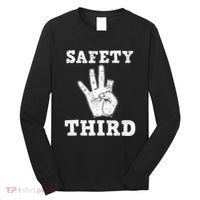 Funny Missing Finger Safety Third Fireworks July 4th Joke Long Sleeve Shirt thumb 0