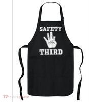 Funny Missing Finger Safety Third Fireworks July 4th Joke Apron thumb 0