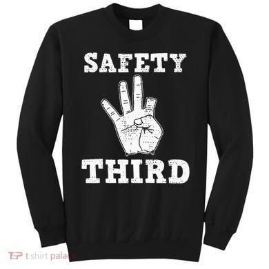 Funny Missing Finger Safety Third Fireworks July 4th Joke Sweatshirt