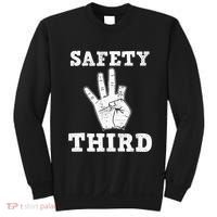 Funny Missing Finger Safety Third Fireworks July 4th Joke Sweatshirt thumb 0