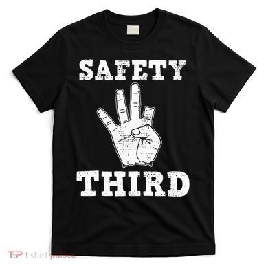 Funny Missing Finger Safety Third Fireworks July 4th Joke T-Shirt
