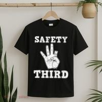 Funny Missing Finger Safety Third Fireworks July 4th Joke T-Shirt thumb 2
