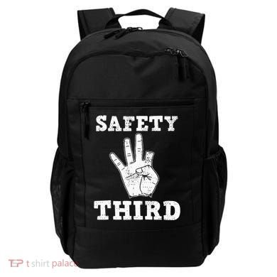 Funny Missing Finger Safety Third Fireworks July 4th Joke Backpack