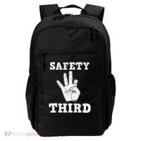 Funny Missing Finger Safety Third Fireworks July 4th Joke Backpack thumb 0