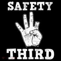 Funny Missing Finger Safety Third Fireworks July 4th Joke Coaster thumb 2