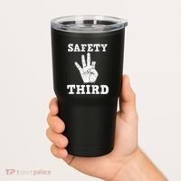 Funny Missing Finger Safety Third Fireworks July 4th Joke Tumbler thumb 2