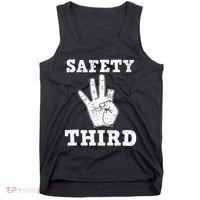 Funny Missing Finger Safety Third Fireworks July 4th Joke Tank Top thumb 0