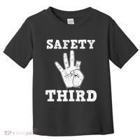 Funny Missing Finger Safety Third Fireworks July 4th Joke Toddler T-Shirt thumb 0