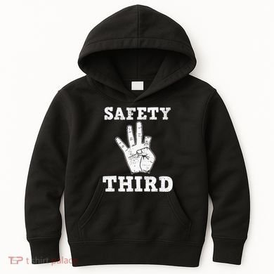 Funny Missing Finger Safety Third Fireworks July 4th Joke Kids Hoodie