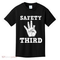 Funny Missing Finger Safety Third Fireworks July 4th Joke Kids T-Shirt thumb 0