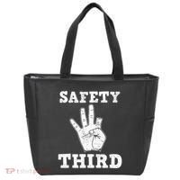 Funny Missing Finger Safety Third Fireworks July 4th Joke Tote Bag thumb 0