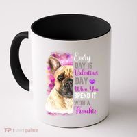 Frenchie Mom Funny Valentines Day Dog Lovers French Bulldog Gift Coffee Mug thumb 0