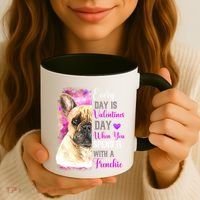 Frenchie Mom Funny Valentines Day Dog Lovers French Bulldog Gift Coffee Mug thumb 3