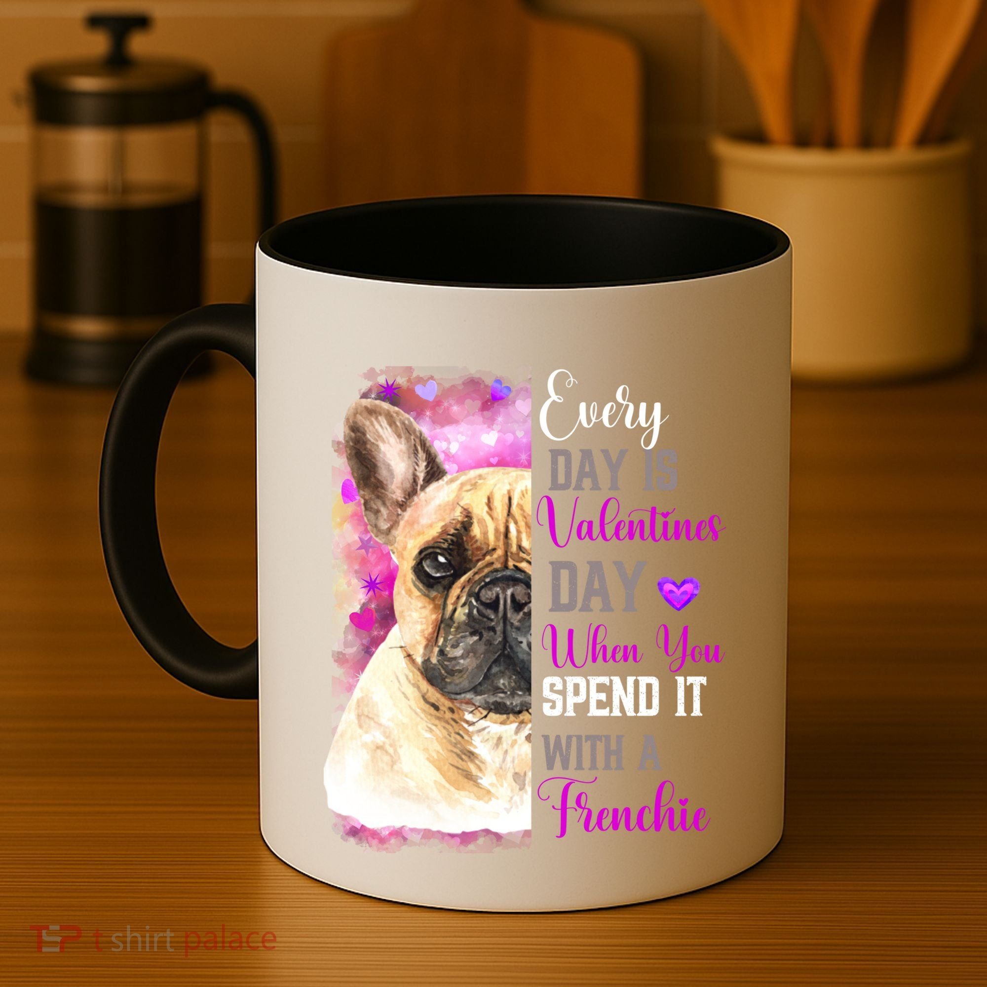 Frenchie Mom Funny Valentines Day Dog Lovers French Bulldog Gift Coffee Mug