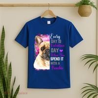 Frenchie Mom Funny Valentines Day Dog Lovers French Bulldog Gift T-Shirt thumb 2