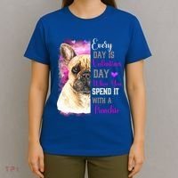 Frenchie Mom Funny Valentines Day Dog Lovers French Bulldog Gift T-Shirt thumb 4