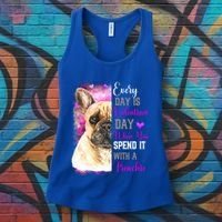 Frenchie Mom Funny Valentines Day Dog Lovers French Bulldog Gift Women's Tank Top thumb 3