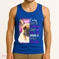 Frenchie Mom Funny Valentines Day Dog Lovers French Bulldog Gift Tank Top thumb 3