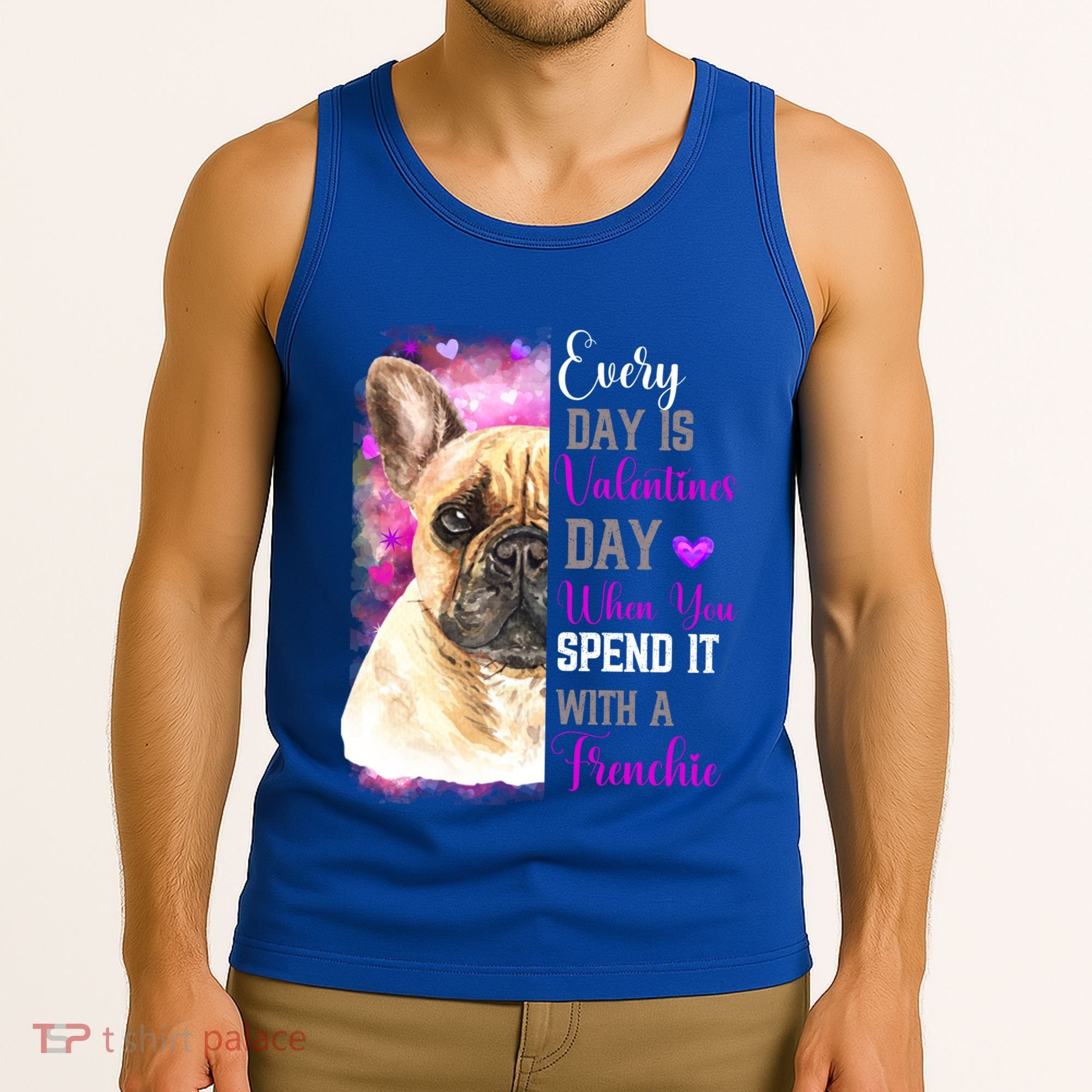 Frenchie Mom Funny Valentines Day Dog Lovers French Bulldog Gift Tank Top
