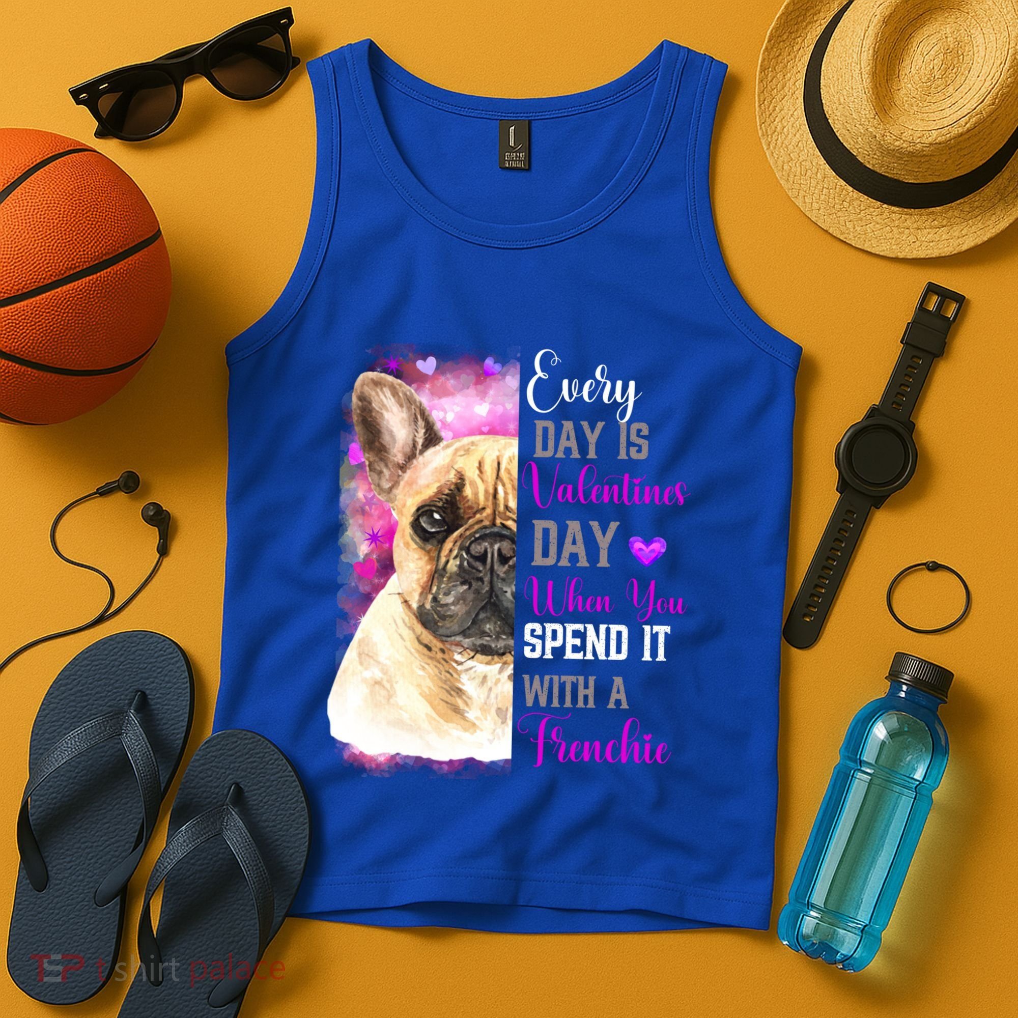 Frenchie Mom Funny Valentines Day Dog Lovers French Bulldog Gift Tank Top