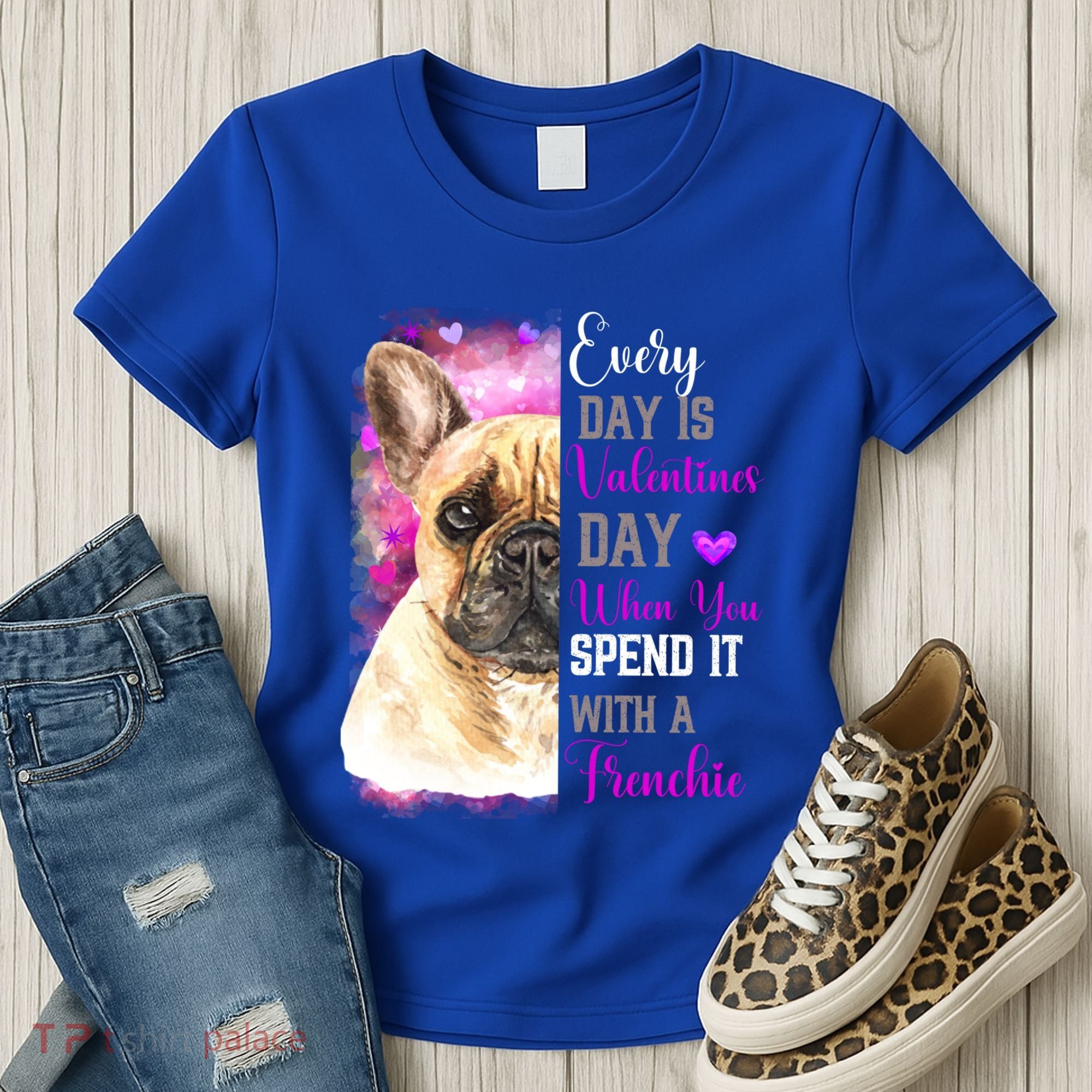 Frenchie Mom Funny Valentines Day Dog Lovers French Bulldog Gift Women's T-Shirt