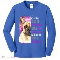 Frenchie Mom Funny Valentines Day Dog Lovers French Bulldog Gift Kids Long Sleeve Shirt thumb 0