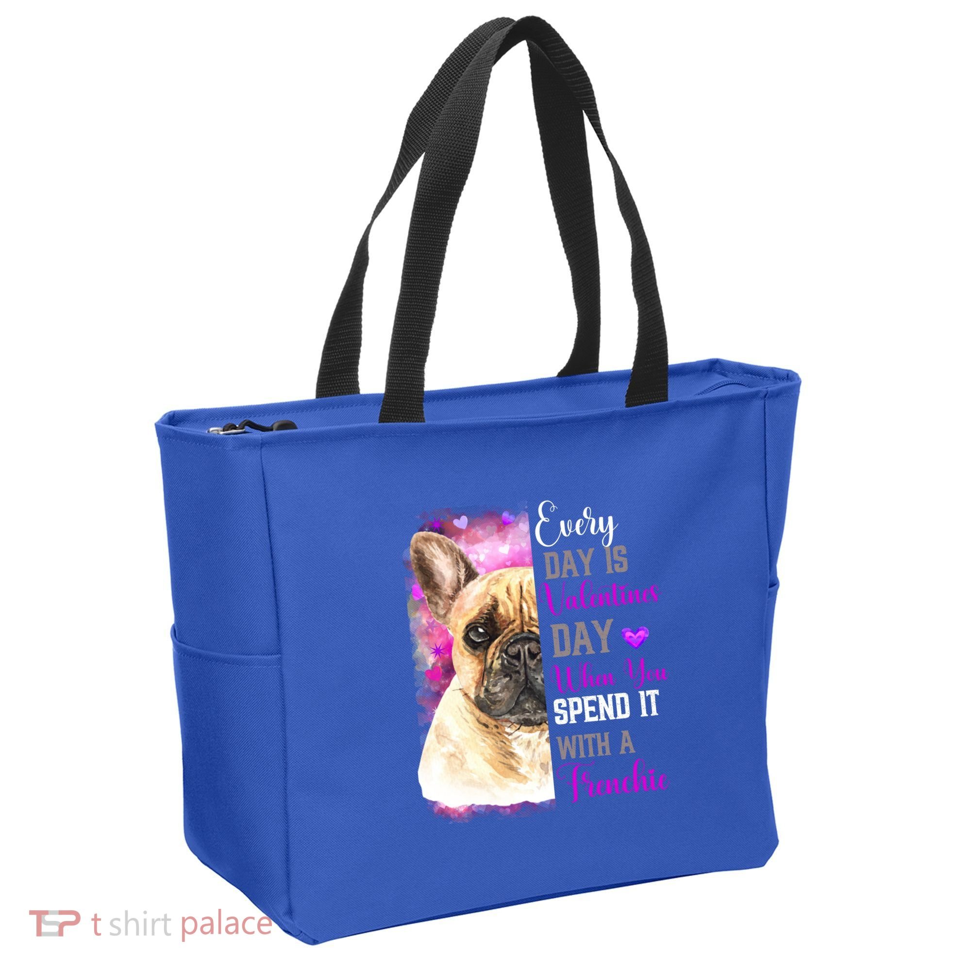 Frenchie Mom Funny Valentines Day Dog Lovers French Bulldog Gift Tote Bag