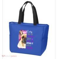 Frenchie Mom Funny Valentines Day Dog Lovers French Bulldog Gift Tote Bag thumb 3