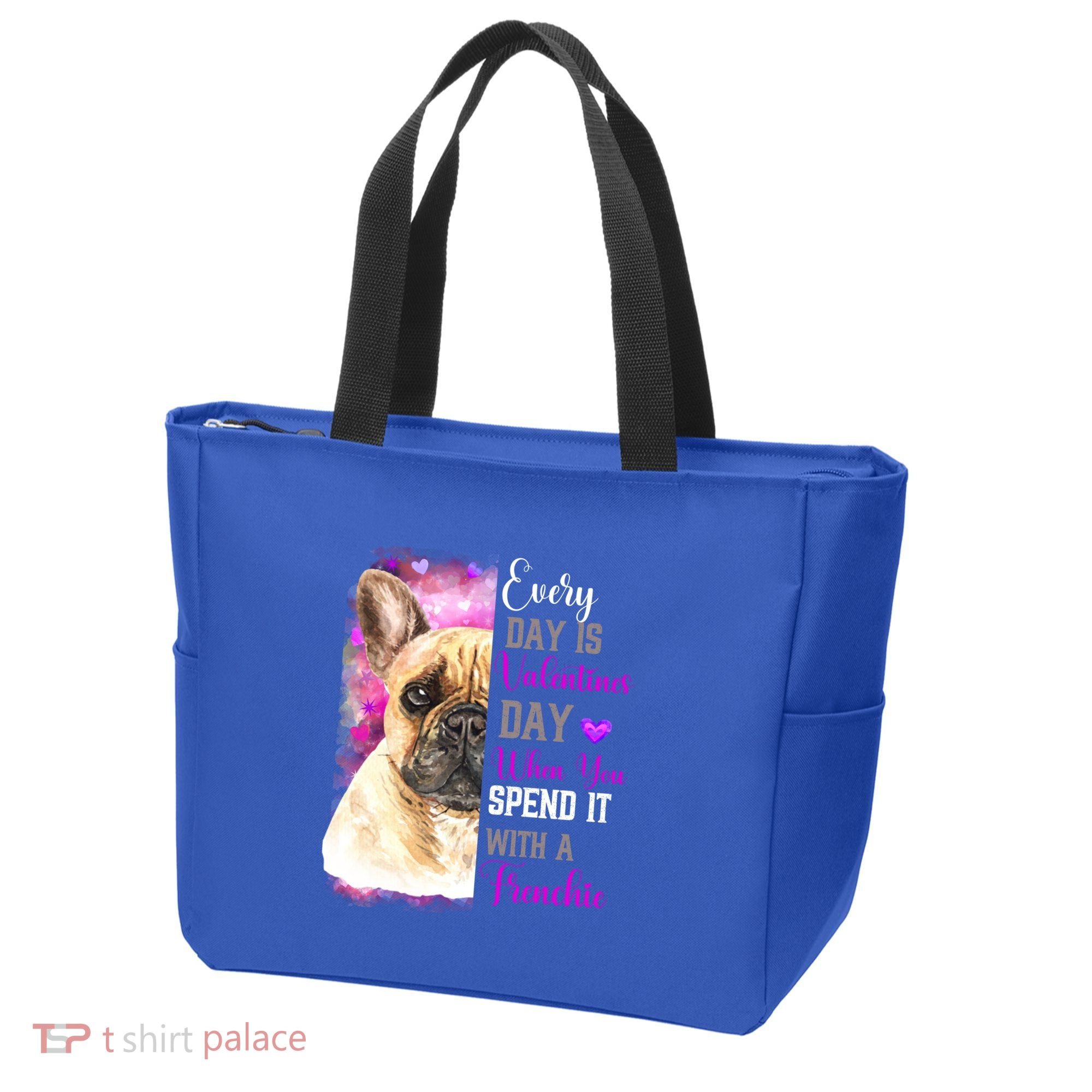Frenchie Mom Funny Valentines Day Dog Lovers French Bulldog Gift Tote Bag
