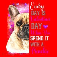 Frenchie Mom Funny Valentines Day Dog Lovers French Bulldog Gift Santa Hat thumb 1