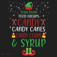 Four Main Food Groups Candy Canes Candy Corns Syrup Elf Beanie thumb 2