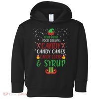 Four Main Food Groups Candy Canes Candy Corns Syrup Elf Toddler Hoodie thumb 0