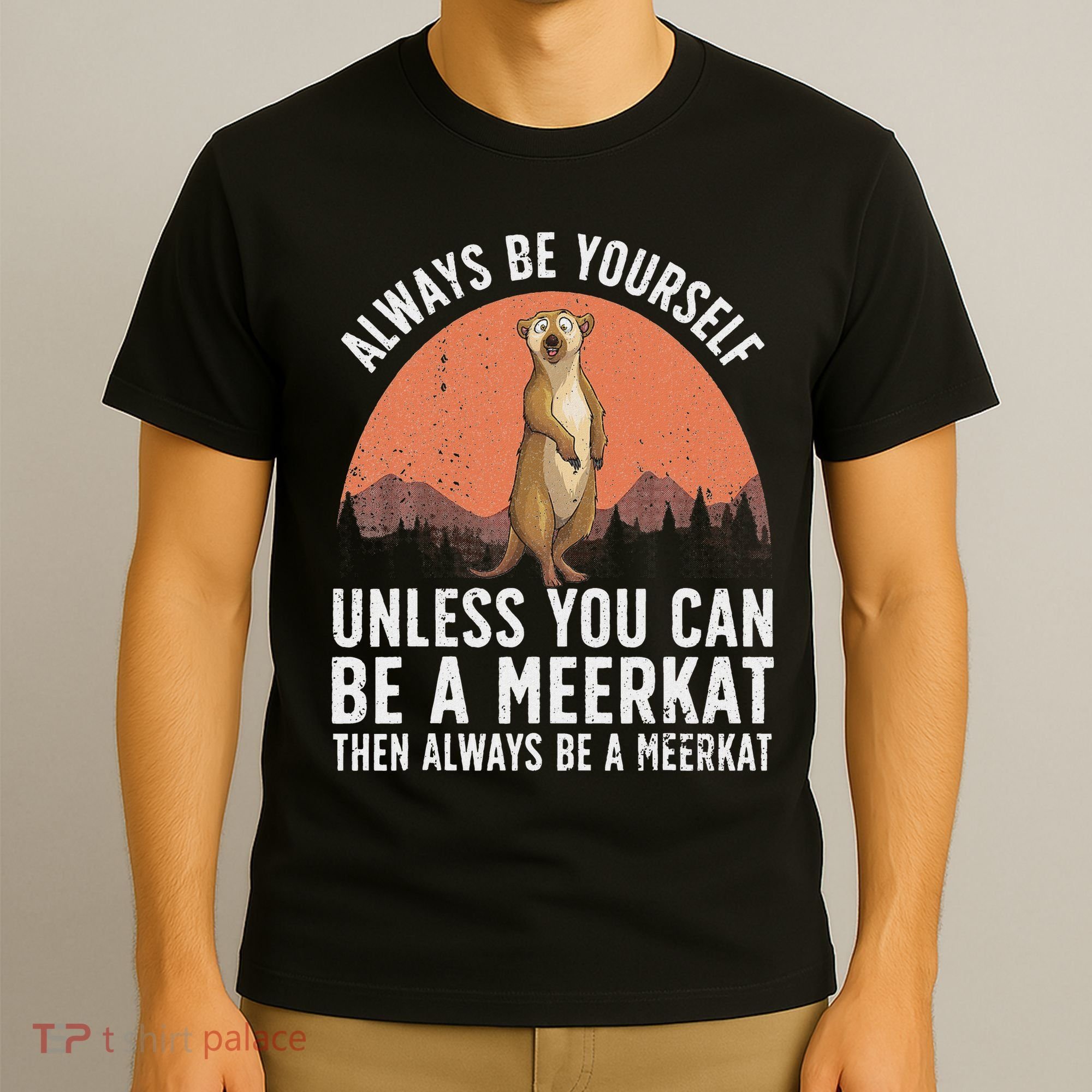Funny Meerkat For Women Zoo Animal Ferret Meerkat Lovers T-Shirt