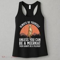 Funny Meerkat For Women Zoo Animal Ferret Meerkat Lovers Women's Tank Top thumb 3