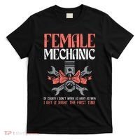 Female Mechanic Funny Car Auto Garage T-Shirt thumb 0