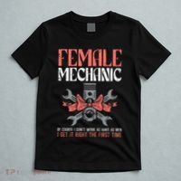 Female Mechanic Funny Car Auto Garage T-Shirt thumb 5