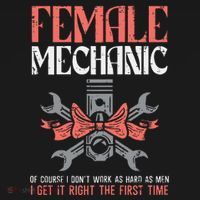 Female Mechanic Funny Car Auto Garage Women's Hoodie thumb 2