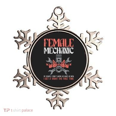 Female Mechanic Funny Car Auto Garage Ornament